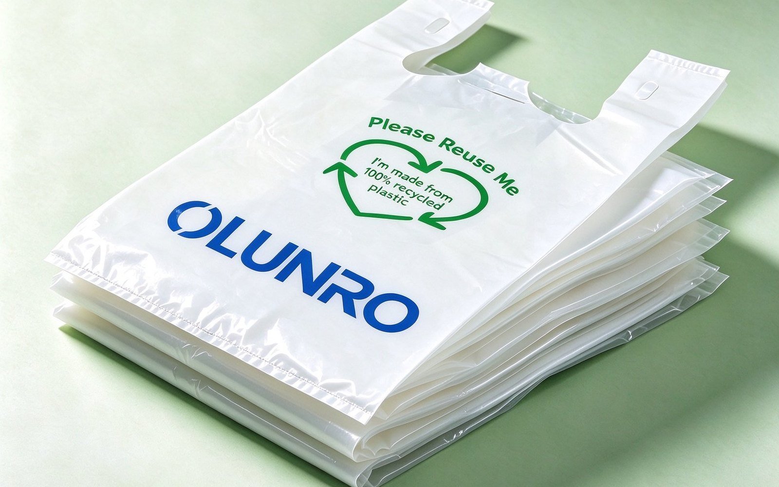 PCR PE Films & Bags | GRS Certified Recycled Packaging PCR PE shopping bag